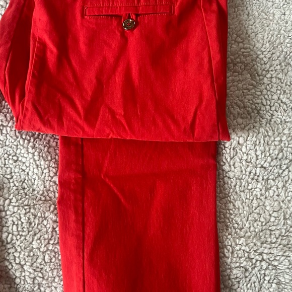 Anne Klein Pants - Anne Klein Coral Cropped Pants Vibrant Style